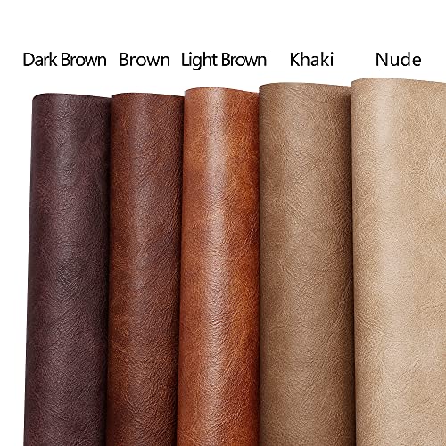 Premium Distressed Bark Faux Leather Upholstery Fabric - Waterproof, 1.2mm Thick, Pre-Cut 72"x54", Perfect for Furniture and DIY Projects 5 Premium Distressed Bark Faux Leather Upholstery Fabric - Waterproof, 1.2mm Thick, Pre-Cut 72"x54", Perfect for Furniture and DIY Projects - Image 4