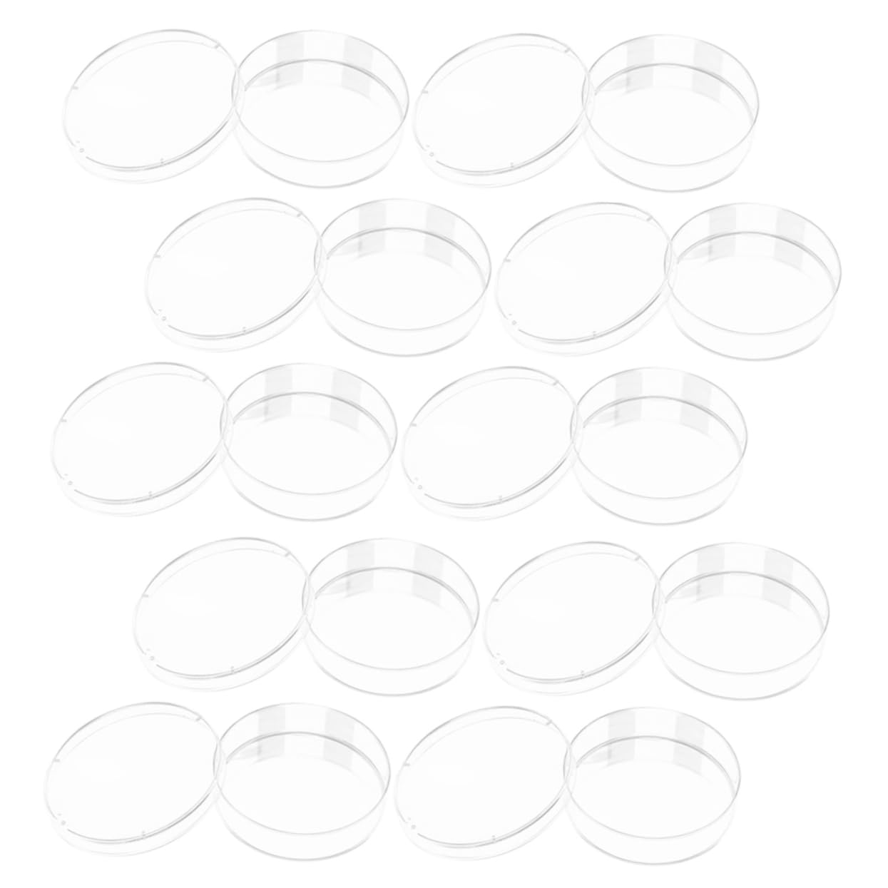 Gatuida 50piezas Placas De Cultivo Celular Transparentes De Laboratorio Para Experimentos Científicos Para Análisis y Formación Biología