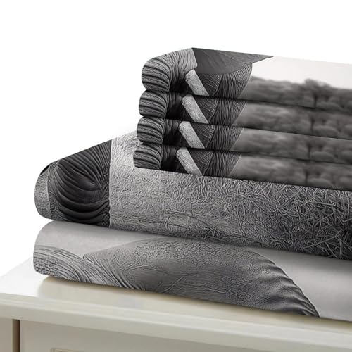 Housse de couette fleurie 3D Super King 260x220 cm en microfibre douce avec fermeture éclair - 7