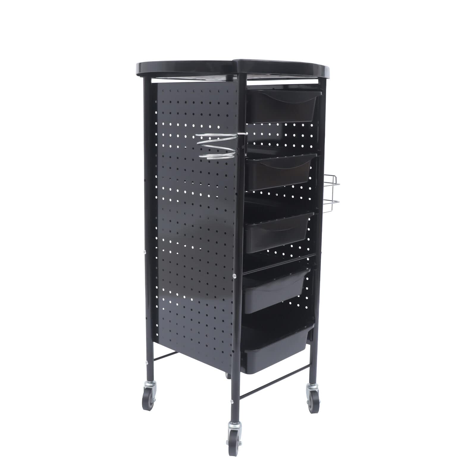 Friseurwagen 6 Etagen Bedienungswagen Beauty Rollwagen Salon Trolley Arbeitswagen Rollwagen Friseur Wagen
