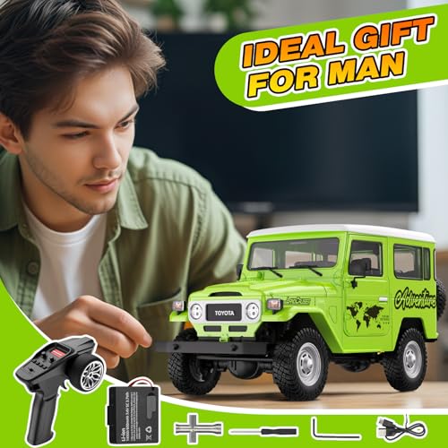 Jimdella RC Crawler Model 1/18 4WD RC Cars Green CORLER
