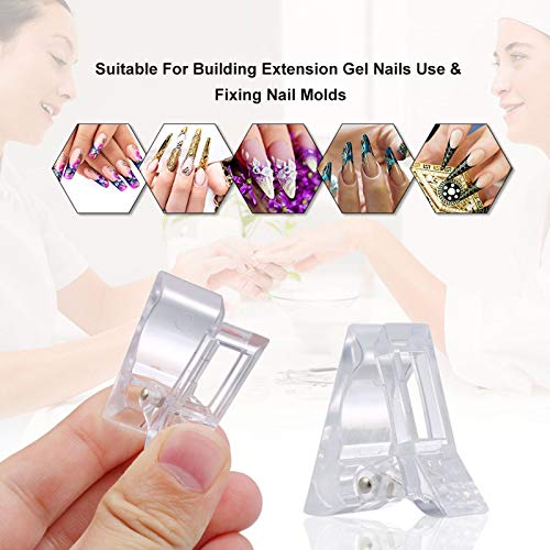Layhou 5 Stück Nagelspitzen Clip Nagel Klammer Nagel Tips Clips Nagelklammern für Nagel Gel Nagelverlängerung Gel… – Bild 2