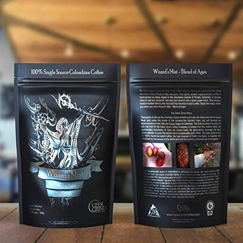 Geek Grind Wizard's Mist Café en Grano 12oz miniatura 6