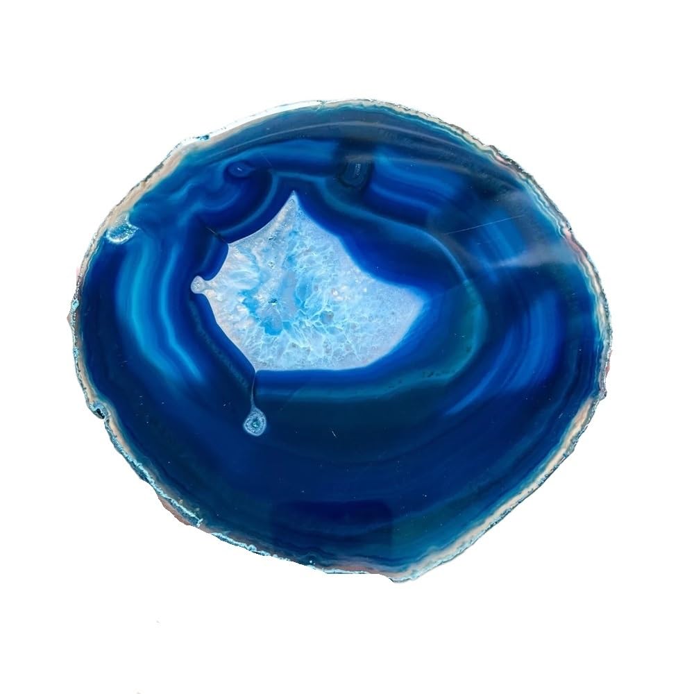 AARTERZZA 1pc Gemstone with Naturally Beautiful Agate Crystals 9-12cm