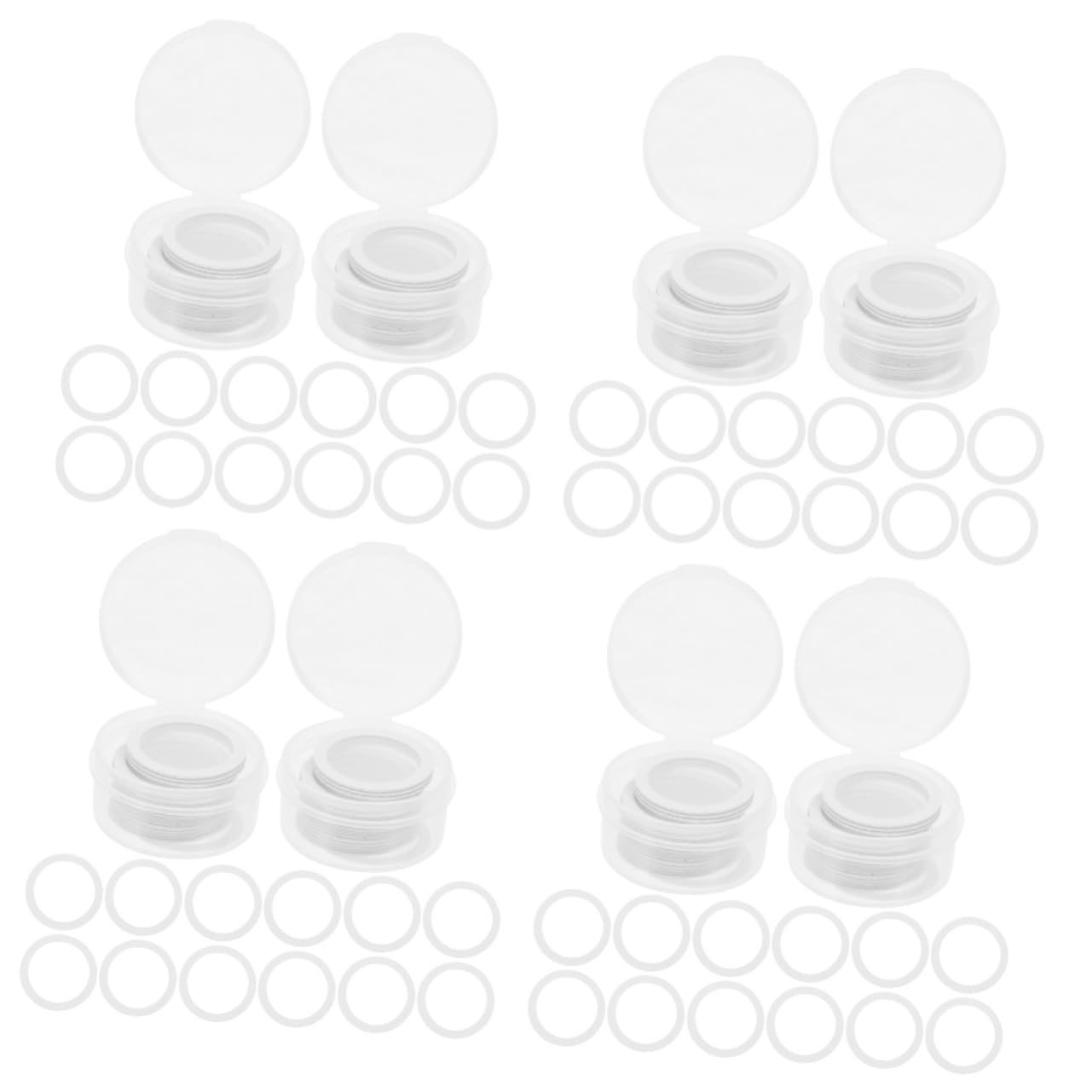 NULYLU 4sets Universal Membranes Flute Diaphragm for Flute Cleaning Films Supplies 60pcs*4