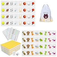 Mahjong Spiel Große Steine, 65 Blöcke 30mm Mahjong Seaside Escape Spiel, mit DIY Aufklebern, für Familie Erwachsene und Kinder