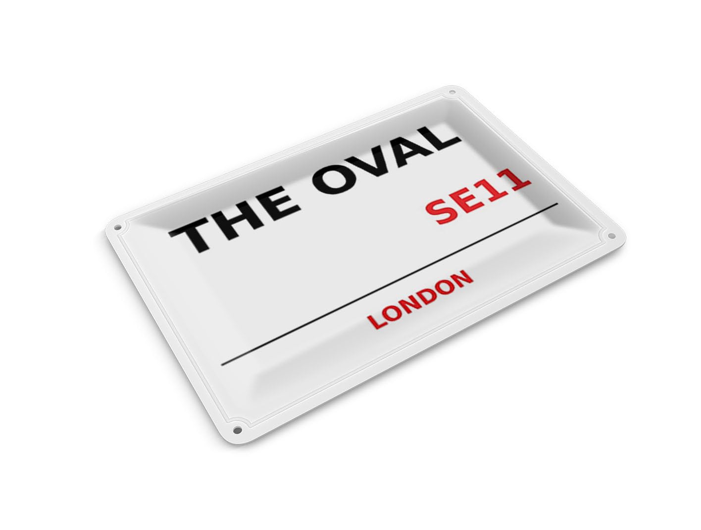 Femer Tin Postcard London 14 x 10 cm The Oval SE11 Metal Decorative Sign