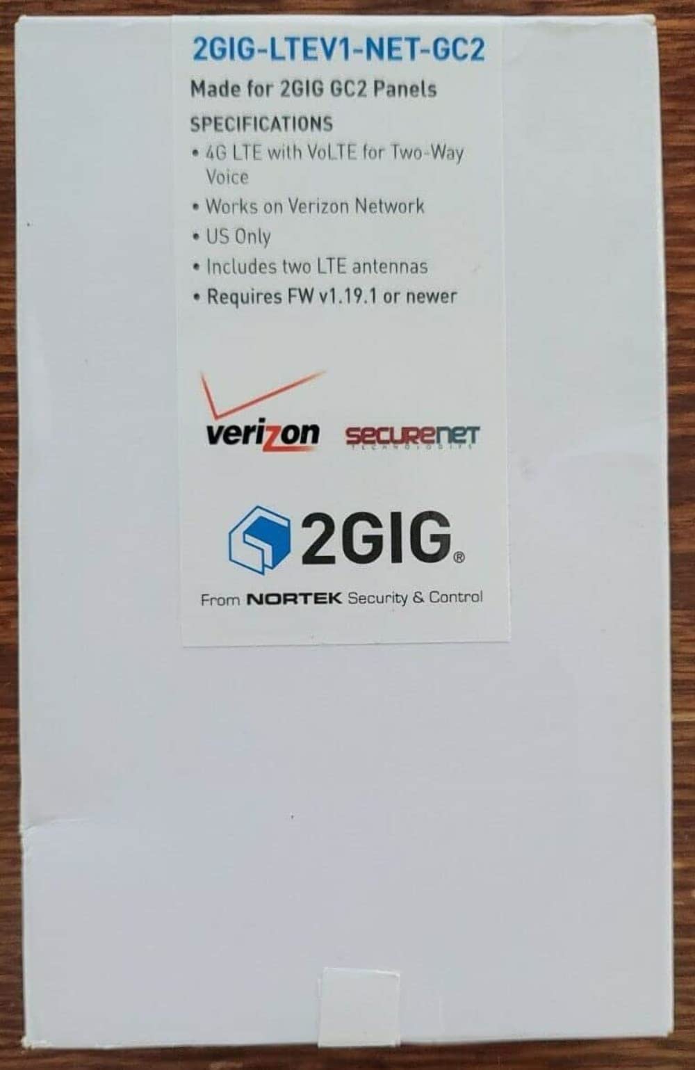 2GIG Technologies 2GIG-LTEV1-NET-GC2