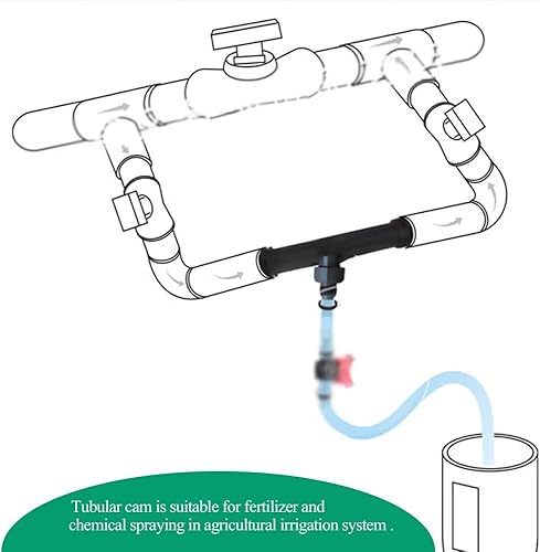 Miniatura 4 de YXQ Venturi de riego de 1 pulgada, mezclador de fertilizantes, inyectores de tubo, herramienta agrícola, plástico negro para jardín al aire libre,