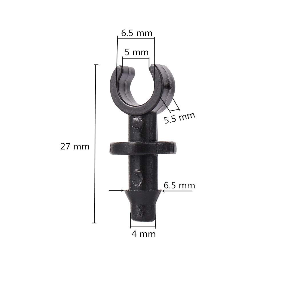 Accesorios para tuberías de riego, Conectores de Extremo Manguera latón, 500 Unidades, 4/7 mm, PE, Sello Agua, Tapones riego por Goteo for jardín