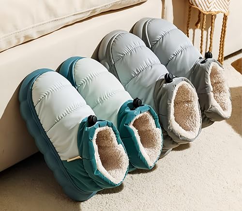 Sneaker Slippers for Women Warm House Fluffy Slippers Women Indoor and Outdoor Thickened Non-Slip Warm and Comfortable2