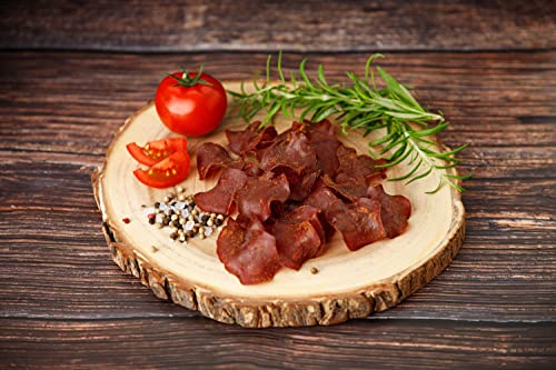 Craftsman Beef Chips | hauchdünn geräuchertes Rindfleisch | Proteinreiches Trockenfleisch | 100% Rind | knusprige Beef Jerky Chips für Party | Meat Snack to Go | Glutenfrei (2 Packungen)