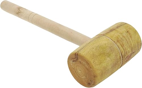 Bitray Martillo de madera Molde de punto de cruz Mazo Barril en forma de mazo Herramienta de mano para carpintería