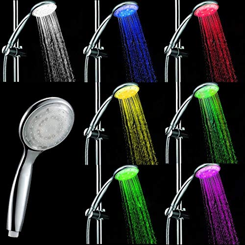 Pommeau de douche LED multicolore 7 couleurs arc-en-ciel