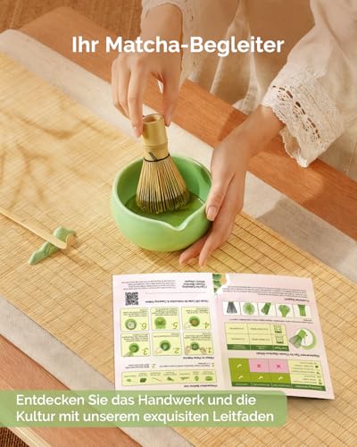 Maestri House Matcha Besen Set Geschenkset 7-Teilig in Grün – Ansicht 3