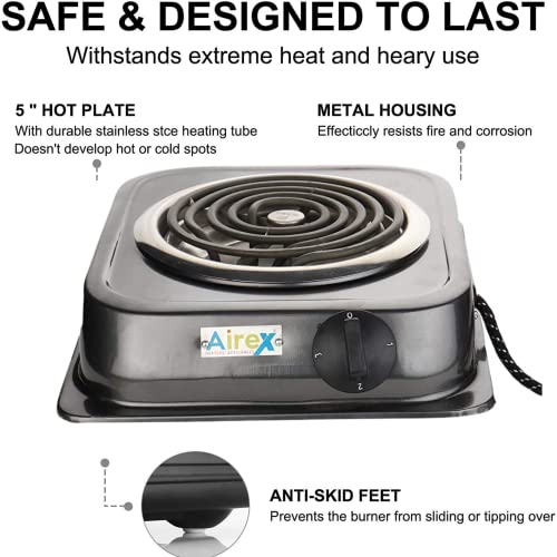 Airex Electric Hot Plate Powder Coated Coil Electric Coil Cooking Stove