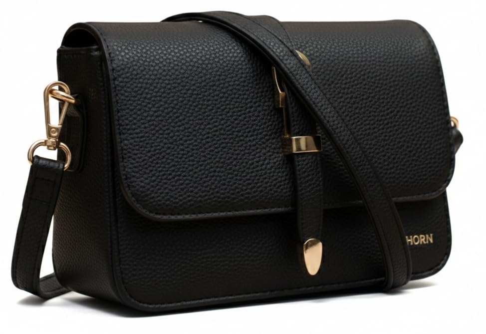 Women’s Vegan Leather Sling Bag | Premium Crossbody Shoulder Bag with Magnetic Closure | Elegant Handbag