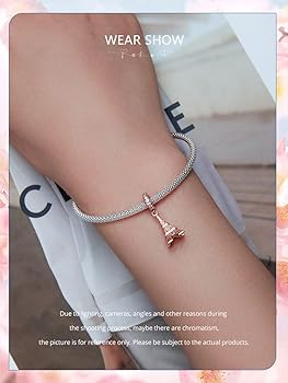 エッフェル塔チャーム 天然石ブレスレット 5本組 エッフェル塔チャーム 天然石ブレスレット 5本組 925 シルバー