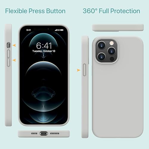 Miniatura 1460 de Miracase - Funda diseñada para iPhone 11 con protector de pantalla, funda de goma de silicona líquida, protección total contra caídas y a prueba