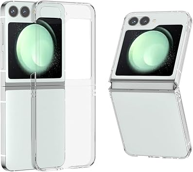 Microcase Samsung Galaxy Z Flip 7 FE/Z Flip 6 ile Uyumlu Sert Kristal Kapakl  K l f  effaf- AL3157