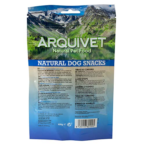 Arquivet Lammstreifen für Hunde, 100 g (1 Stück)