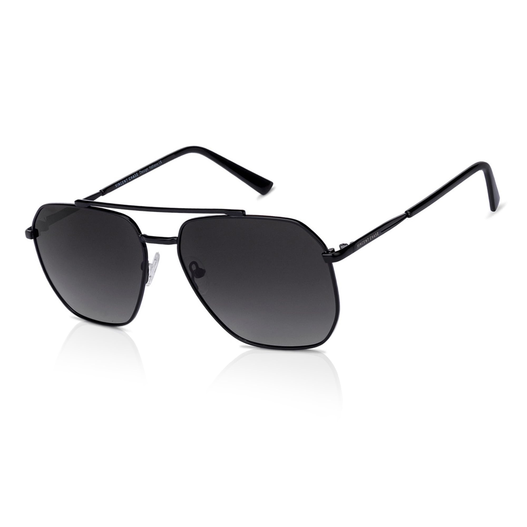 By Lenskart | Full Rim Square Sunglasses| Polarized And 100% UV Protected | Men & Women | Vc S12593/P