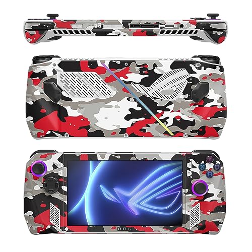 Image of MightySkins Skin Compatible with Asus ROG Ally - Red Camo | Protective, Durable, and Unique Vinyl Decal wrap Cover | Easy to Apply, Remove, and Change Styles