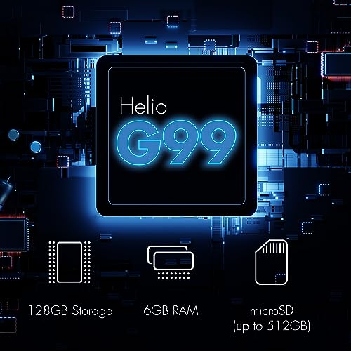 NUU A25 AMOLED 120Hz 6.7" Unlocked for T-Mobile, ATT, Cricket, Mint, Ultra, Metro, Gaming Phones, Octa-Core Helio G99, 4G/LTE Dual SIM, 6GB + 128GB 50MP Camera, Black, International Travel - Image 3