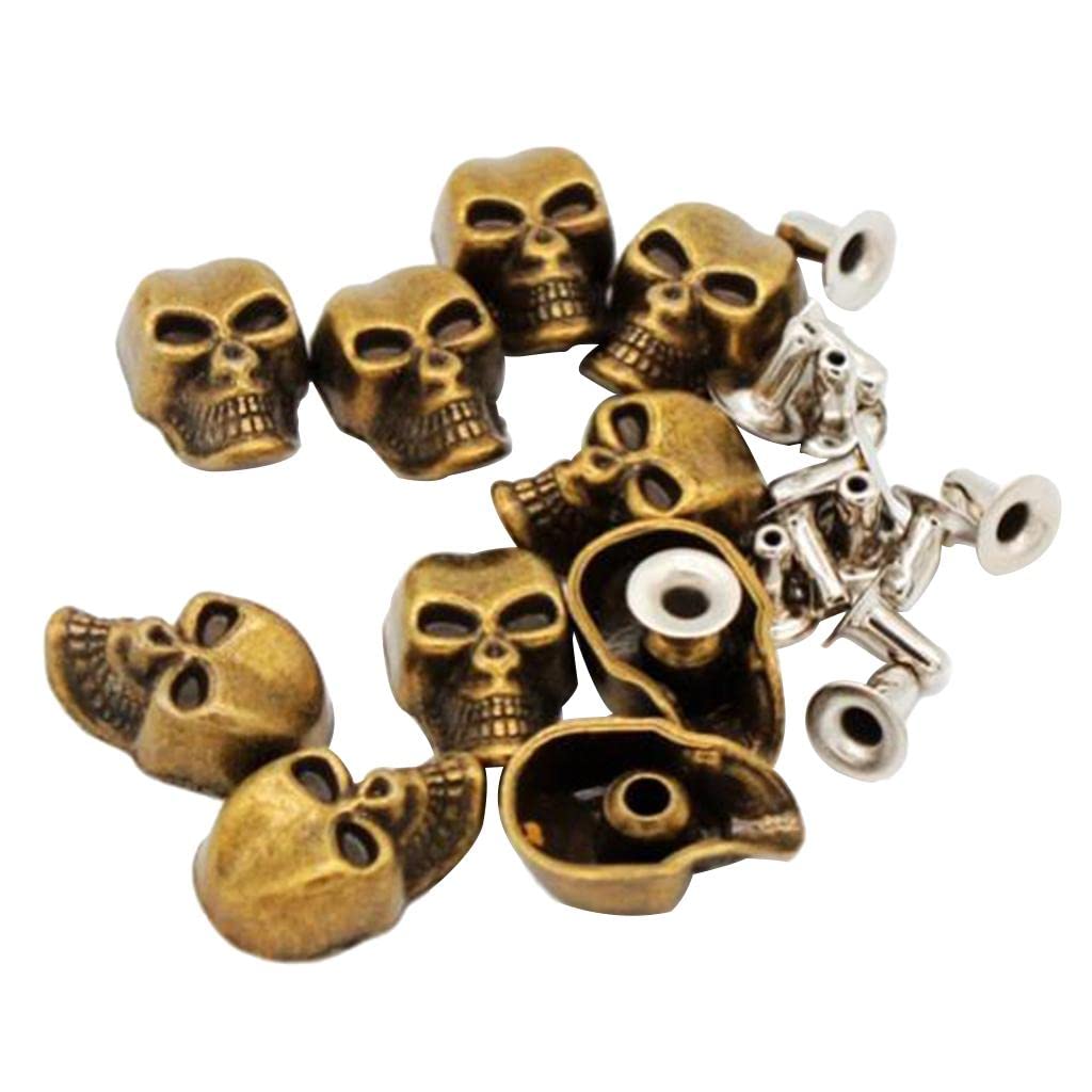 Fashion Skull Head Rivet Studs Buttons Pack of 10 Rapid Studs Rivets for Bags Belts Clothing Leather Crafts |Crafts | Leathercrafts | Leathercraft Accessories | Studs, Rivets & Tacks-image-38