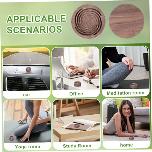 Difusor aromático eléctrico de madera natural compacto y portátil miniatura 5