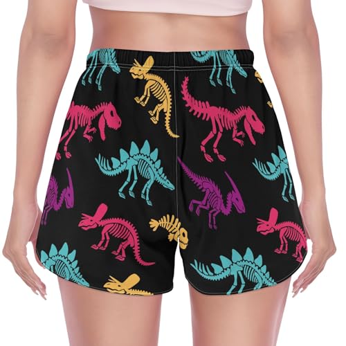 Women Board Shorts Beach Swimwear Bottoms 3.7" Inseam S-XXL3