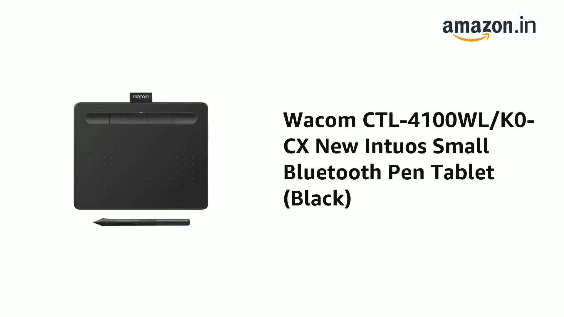 Amazon.in: Buy Wacom CTL-4100WL/K0-CX New Intuos Small Blue Online