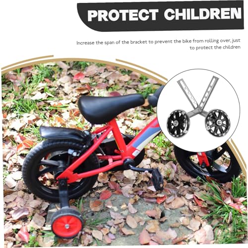 Ruedas de Entrenamiento Kisangel para Bicicletas con Luz LED Intermitente, Ruedas Auxiliares de Equilibrio Negras para Niños Principiantes, Reemplazo Resistente para Bicicletas miniatura 7
