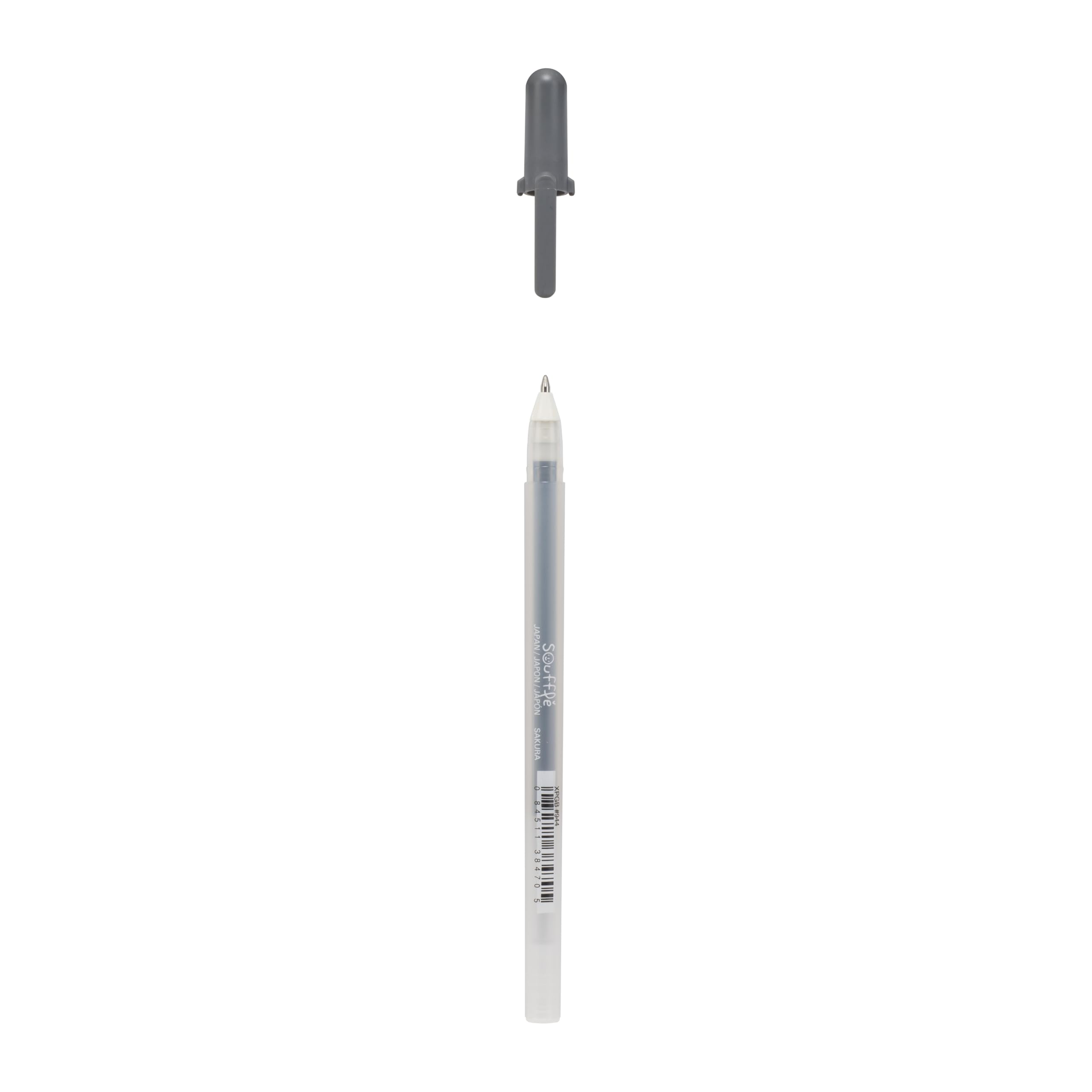 SAKURA Gelly Roll Soufflé Deco-Roller Gel Pen - Gray 944-3D Matte Effect - Writes on Non-Porous Surfaces - Ideal for DIY Crafts, Cards & Scrapbooking