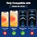gueche Privacy [2-Pack] Screen Protector for iPhone 12 and iPhone 12 pro Screen Protector, Anti Spy Tempered Glass Film 99.99% HD Clarity, Case Friendly, [Easy Installation]