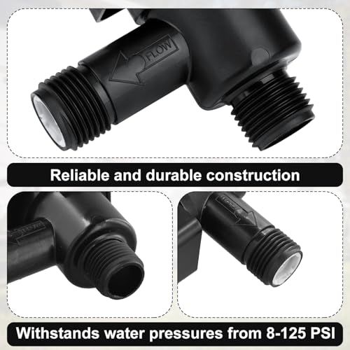 Image of PEUTIER Vacuum Breaker Check Valve, Backflow Preventer Camper Black Water Tank Check Valve 571-VAC-CHK-A Camper Trailer Flush Check Valve