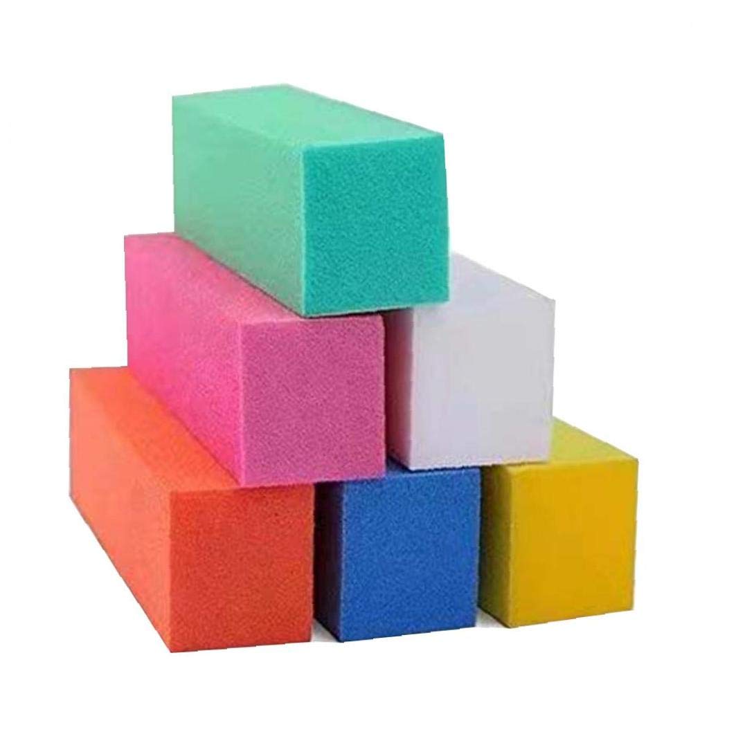 10Pcs Nail Files Professional Rectangular Art Care Buffer Block Tools for Nail Art Manicure Blue