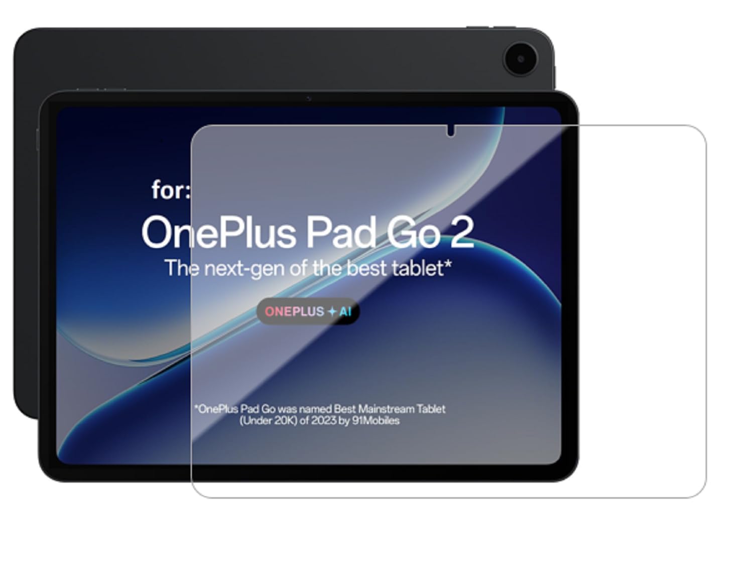 COVER CAPITAL Tablet Tempered Glass Guard For OnePlus Pad Go 2 (12.1 inch)