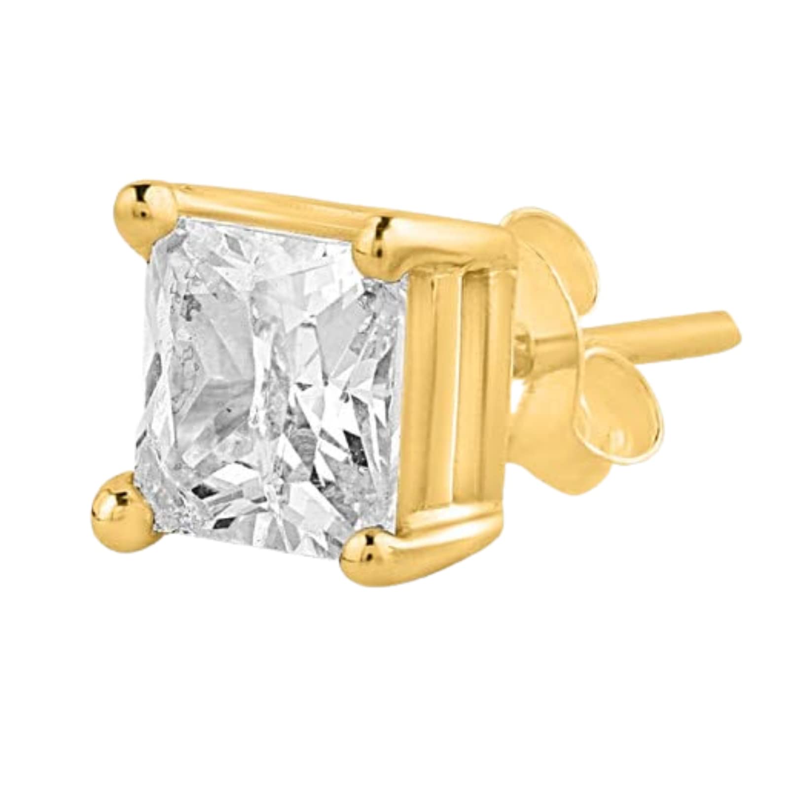 Zevar Amaze Square Solitaire Gold,Small 925 Pure Sterling Silver Earring for Men,Pierced, Boys Stud With Authenticity Certi. Single Piece (B0BRG66H77) Amazon Price History, Amazon Price Tracker