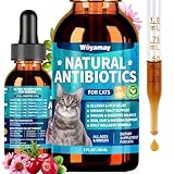 Woyamay Antibiotics for Cats, Natural Antibiotic for Allergy Relief, Urinary Tract Health, Itch Relief & Digestion Care, Cat Allergy Relief for Cats, Cat Immune Support Supplement, 2 Fl Oz