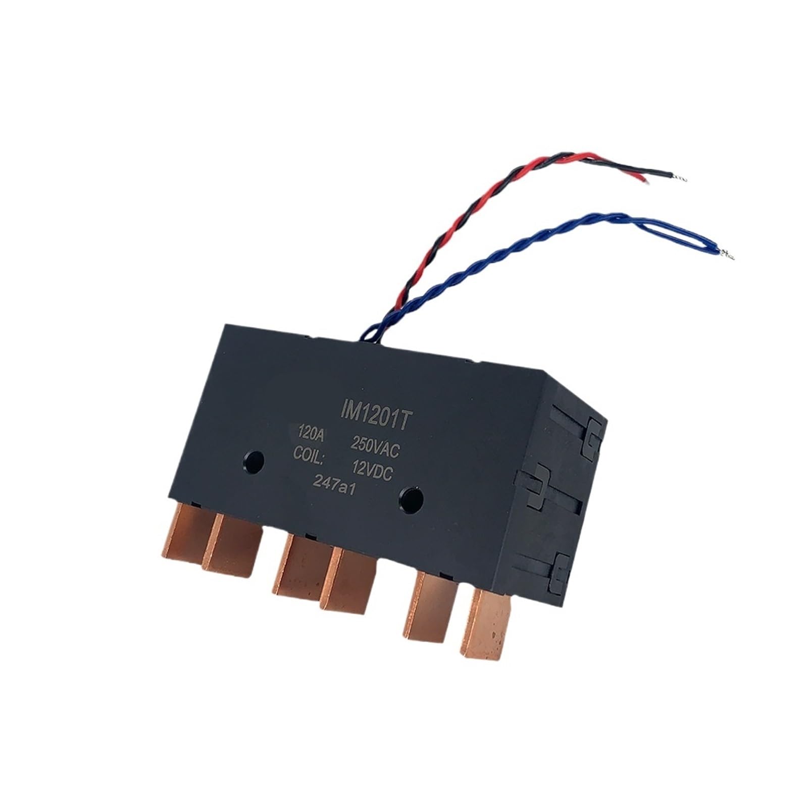 BALYDLUL IM1201T Energy Meter Use 120A 250VAC 12VDC Coil 3 Phase Latching Relay with Auxiliary Switch(12V 1 Coil)