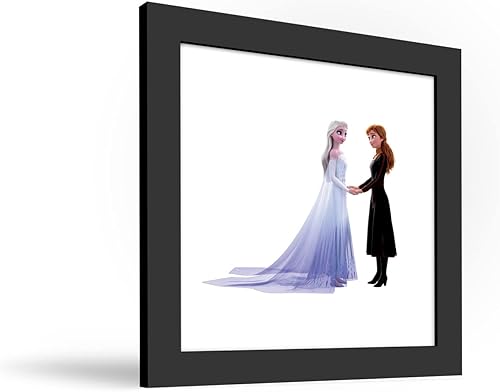 Miniatura 2 de Trends International Gallery Pops Disney Frozen - Elsa and Anna Holding Hands Canvas Wall Art, Unframed Version, 12" x 12" Gallery Pops Canvas Wall