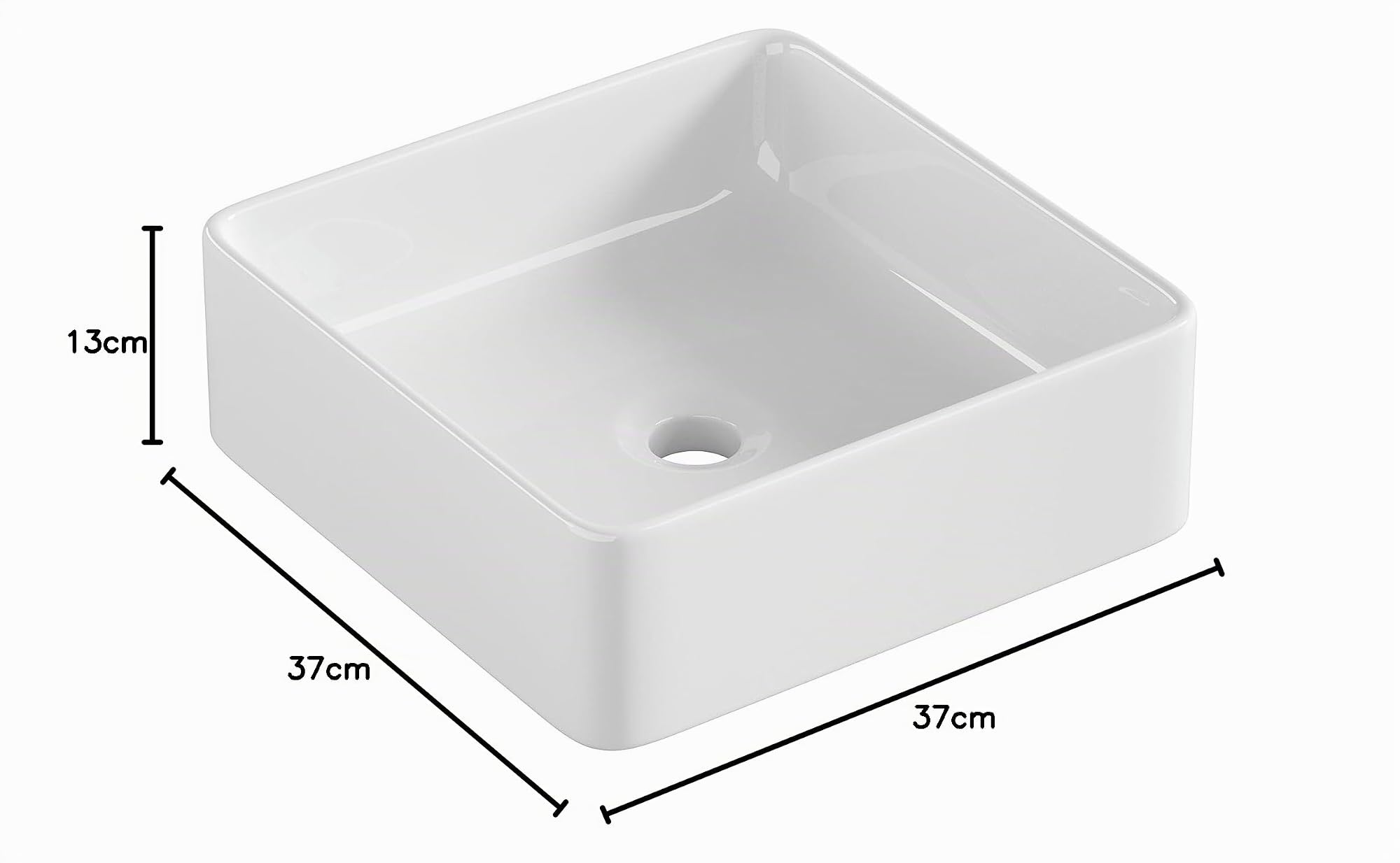 PRO Vienne Lavabo à Poser, Blanc