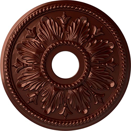 Ekena Millwork CM18ED1ACS Edinburgh Ceiling Medallion, Antique Copper