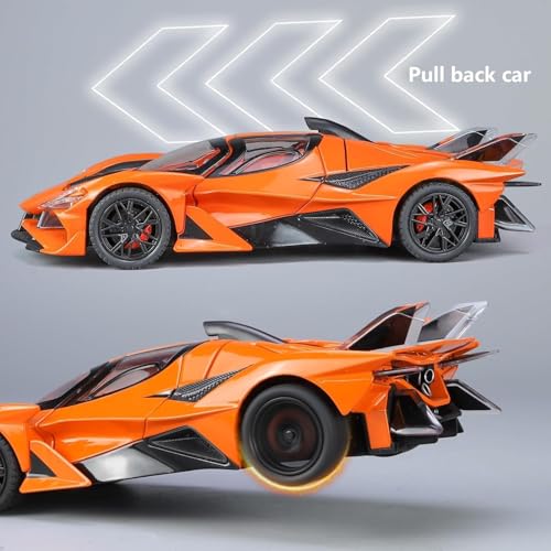 Image of Apollo Project EVO 1:32 Model Car with Box, Zinc Alloy Pull Back Toy car with Sound and Light for Kids Boy Girl Gift [Colors as Per Stock] (Apollo Project EVO 1:32)