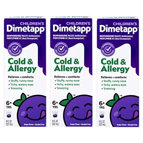 Dimetapp Children's Cold & Allergy Grape 8 oz (Pack of 3) by Dimetapp Cover