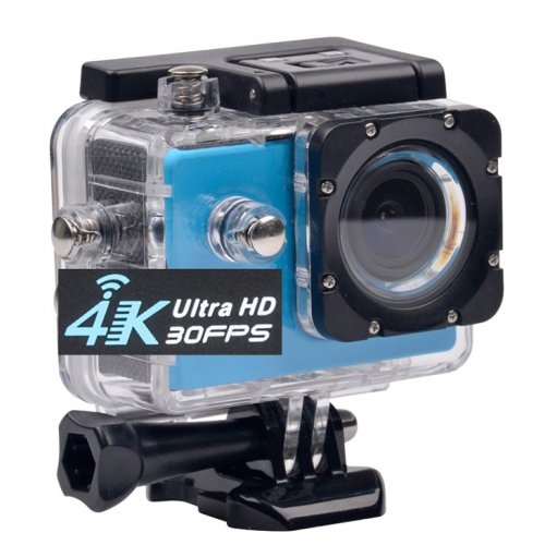 Videocámara Deportiva 16MP 4K Azul