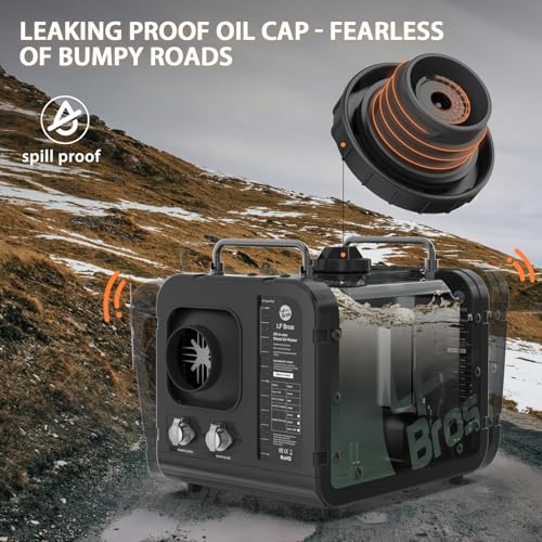 Image of LF Bros 110V /12V 5KW All-in-1 Diesel Heater, 5L Air Diesel Parking Space Heater with Plateau Mode, Come with Remote, T4 LCD Controller and Timer, Suitable for Home Shop Garage Camper