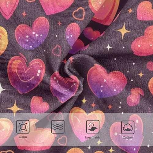 Wusikd Hearts Pink Girls' Underwear Cotton Orange Girls Briefs Soft Toddler Underwear 2T3