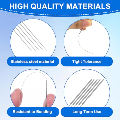 50 Pieces 3D Printer Nozzle Cleaning Needles Kit 0.4mm Stainless Steel Precision Cleaning Tool for 3D Printer Accessory for Clogged Nozzle Maintenance - Thumbnail 5